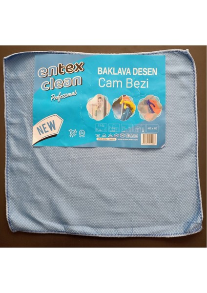Clean Professıonal Baklava Desen Cam Bezi CB-0220 40X40 modelleri