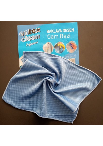 Clean Professıonal Baklava Desen Cam Bezi CB-0220 40X40