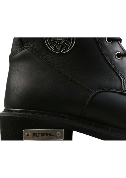 Jim Kadın Siyah Deri Bot – Kauçuk Taban, Sonbahar ve Kış İçin Outdoor ve Günlük Kullanım