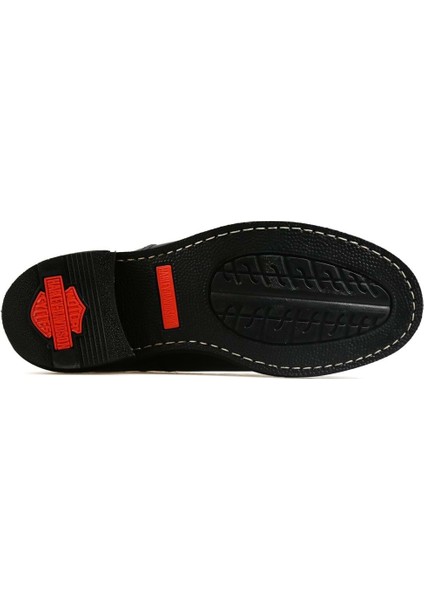 Jim Kadın Siyah Deri Bot – Kauçuk Taban, Sonbahar ve Kış İçin Outdoor ve Günlük Kullanım