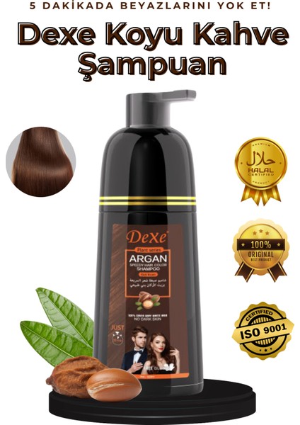 Koyu Kahve Şampuan – Evde Kolay Uygulama, 4-5 Hafta Kalıcı