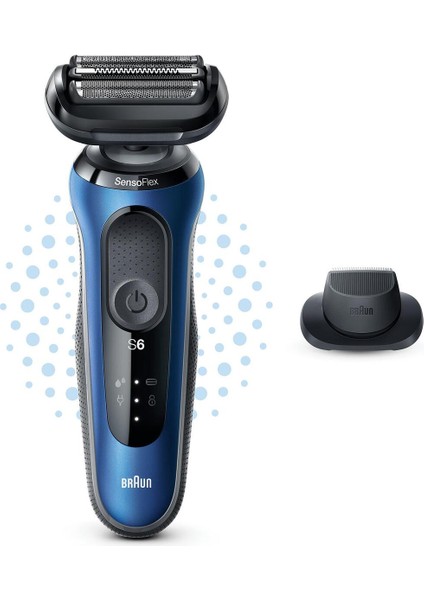 Series 6 B1200s Kablosuz Tıraş Makinesi – SensoFlex Başlık, EasyClick Sistemi, Islak/Kuru Kullanım