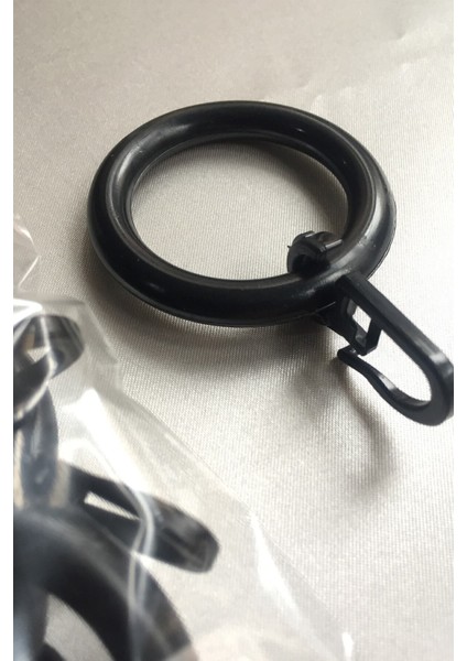 Rustik Plastik Perde Halkası ve Klips Seti – Ahşap ve Metal Uyumlu, Kolay Montajlı, 10'lu fiyatları