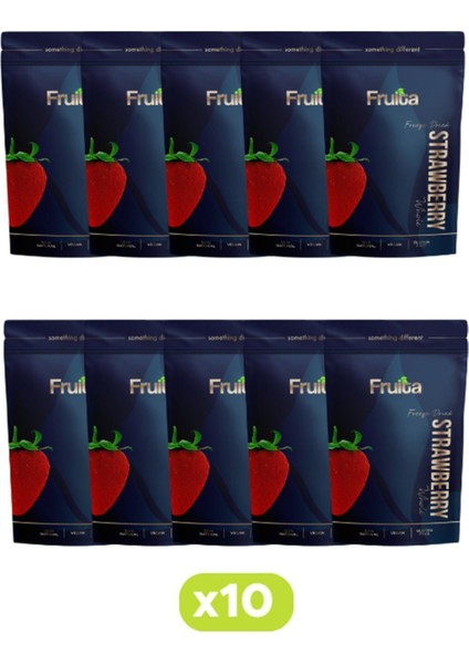 Bütün Çilek - Dondurularak Kurutulmuş Meyve 15 gr - 10'lu Paket Sağlıklı Atıştırmalık Freeze Dried modelleri