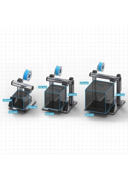 2.0 A150 Modüler 3 In 1 3D Printer: 3dp, 1.6W Lazer, Cnc fırsatları