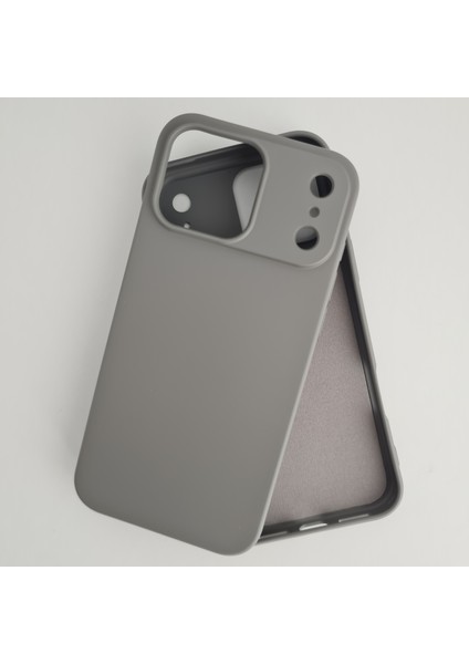 iPhone 17 Promax ile Uyumlu Lansman Içi Kadife Esnek Soft Silikon Kılıf