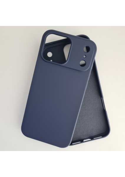 iPhone 17 Promax ile Uyumlu Lansman Içi Kadife Esnek Soft Silikon Kılıf