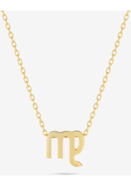 Gümüş Başak Burcu Kolyesi