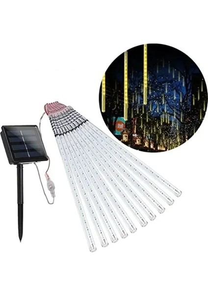 8li Kayan Meteor LED Işık Renkli Bahçe Ev Dekor Süsleme Kayan Işıklar