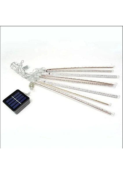 8li Kayan Meteor LED Işık Renkli Bahçe Ev Dekor Süsleme Kayan Işıklar