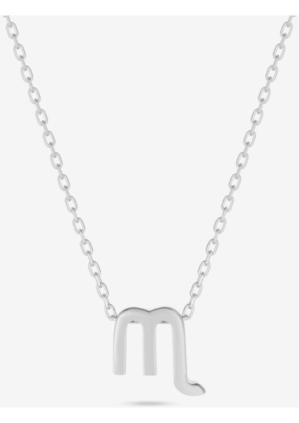 Gümüş Akrep Burcu Kolyesi