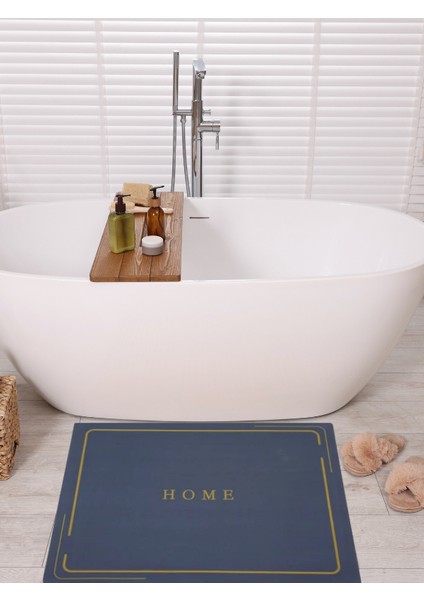 Sihirli Su Emici Banyo Paspası Kaymaz Tabanlı Abdest Paspası Kare