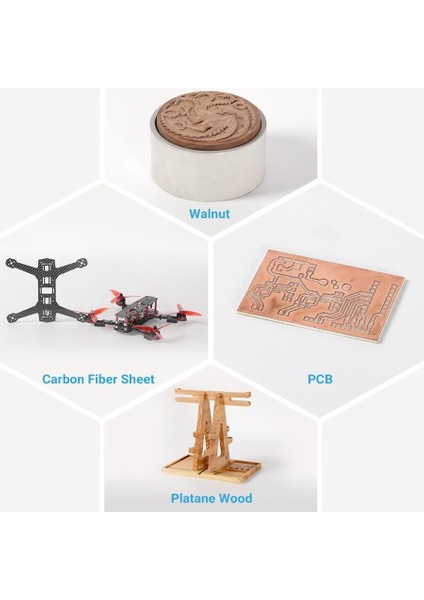 2.0 A150 Modüler 3 In 1 3D Printer: 3dp, 1.6W Lazer, Cnc indirimleri