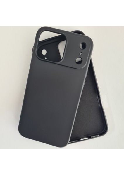 iPhone 17 Promax ile Uyumlu Lansman Içi Kadife Esnek Soft Silikon Kılıf