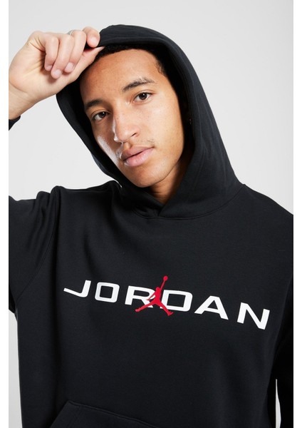 Jordan Essentials Men's Fleece Hoodie Erkek Kapüşonlu Sweatshirt Siyah modelleri