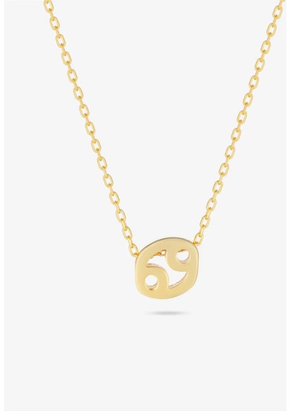 Gümüş Yengeç Burcu Kolyesi