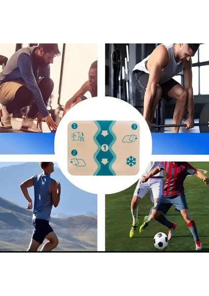 Ağrı Gidermeye Yardımcı Esnek Rahatlama Bandı Soğuk Etki Soğuk Bant Ice Bant Sporcu Bandı 5 Adet modelleri