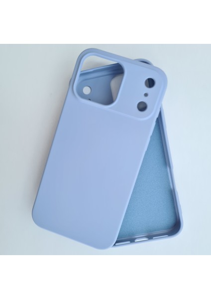 iPhone 17 Promax ile Uyumlu Lansman Içi Kadife Esnek Soft Silikon Kılıf