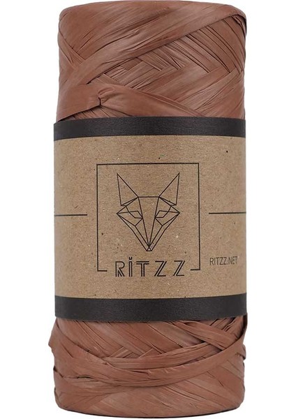 Yıkanabilir Rafya Ip Kızıl Kahve