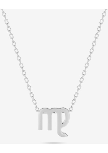 Gümüş Başak Burcu Kolyesi