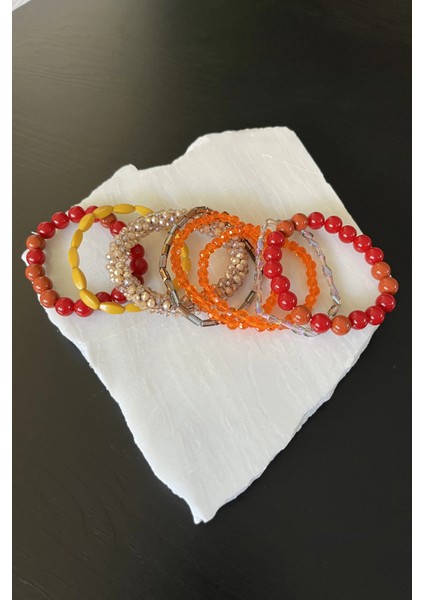 8’li Renkli Bileklik Seti modelleri