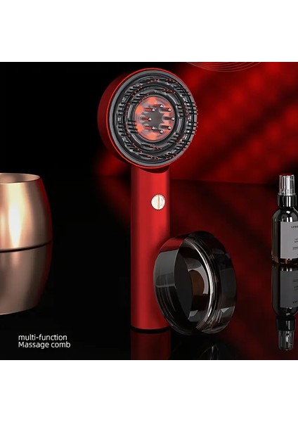 Elektrikli Saç Derisi Masaj Fırçası – Yağ Aplikatörlü, Sıvı Ileten, Type-C Şarjlı Çok Amaçlı Masaj Tarağı