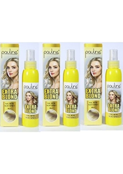 Extra Blond Doğal Saç Renk Açıcı Sprey 125 ml 3lü Paket fiyatları