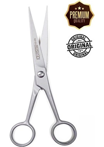 Ice Profesyonel Berber Saç Kesim Makası 7 Inch 17.5 cm Kuaför Kaş Bıyık Sakal Kesme Makas