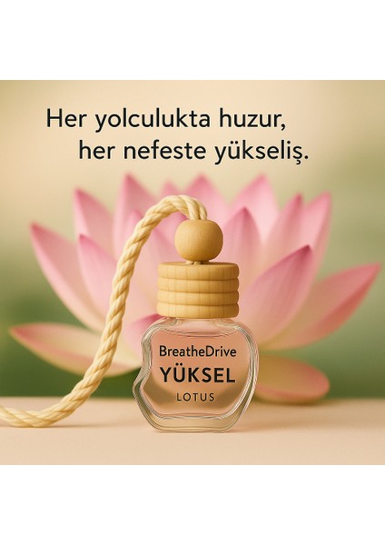 Yüksel – Lotus - Hipoalerjenik Duygu Odaklı Oto Kokusu - Astim ve Allerji Dostu