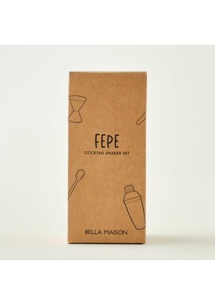 Fepe Kokteyl Shaker Seti Silver