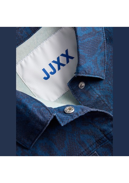 Kadin Cep Detayli Desenli Gömlek Ceket - Sarah modelleri