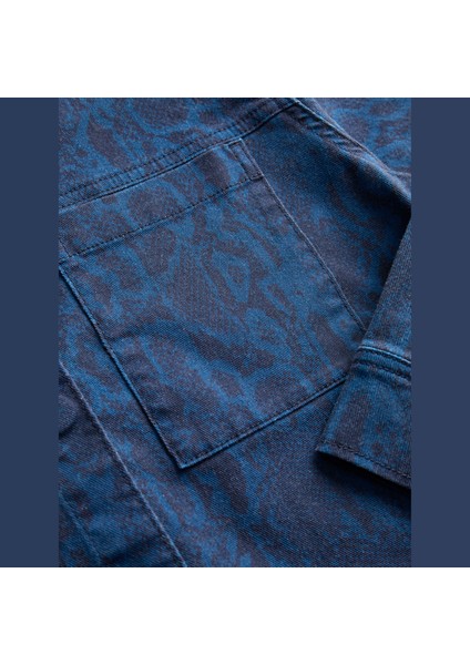 Kadin Cep Detayli Desenli Gömlek Ceket - Sarah fırsatları