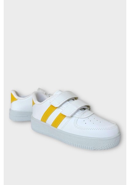 Çocuk Sneaker Spor Ayakkabı Beyaz - Sarı fiyatları