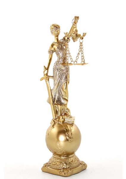 Themis Adalet Heykeli Hediyelik Dekoratif Adalet Heykeli