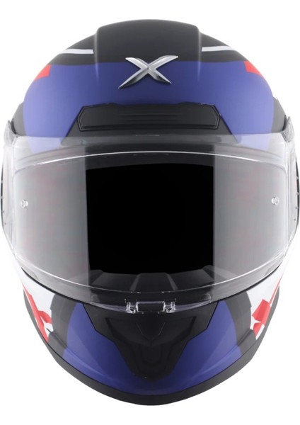 Saber x Sports Siyah-Mavi Kapalı Kask modelleri