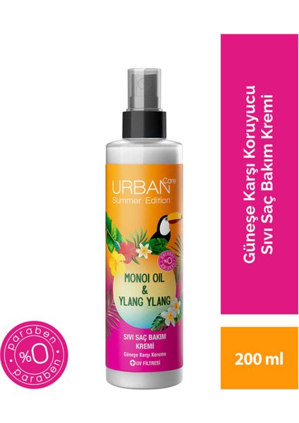Care Summer Edition Monoi Oil & Ylang Ylang Sıvı Saç Bakım Kremi 200 ml