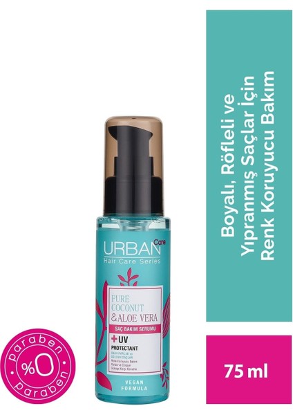Care Pure Coconut & Aloe Vera Saç Bakım Serumu 75 ml