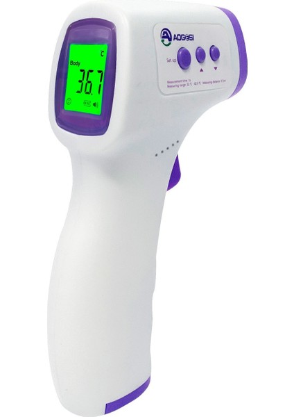 Dijital Temassız Ateş Ölçer Alından Vucut Termometre Nesne Sıcaklık Ölçer