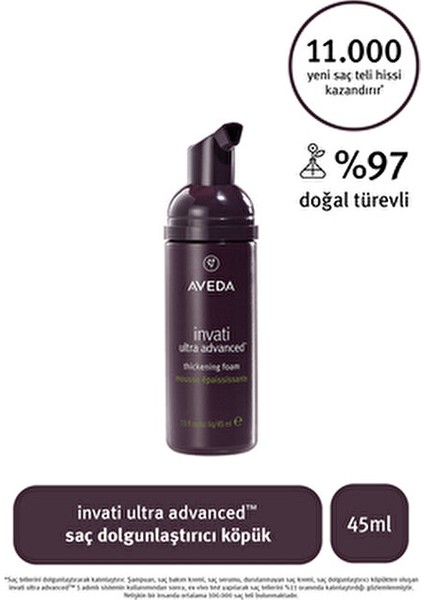 Invati Ultra Advanced Saç Dolgunlaştırıcı Köpük 45ML