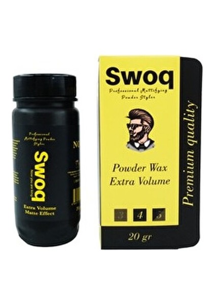 Saç Şekillendirici Pudra Wax No:2 20GR & Swoq Çatal Şekil Tarağı fiyatları