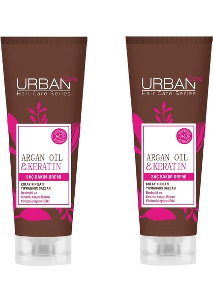 Care Argan Oil Keratin Saç Bakım Kremi 250 ml 2 Adet