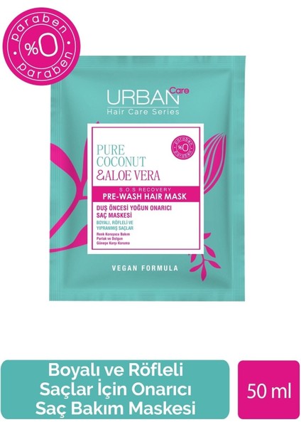 Care Effex Pure Coconut & Aloe Vera Saç Bakım Maskesi 50 ml