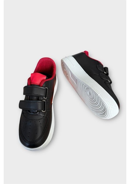 Çocuk Sneaker Spor Ayakkabı Siyah - Kırmızı modelleri