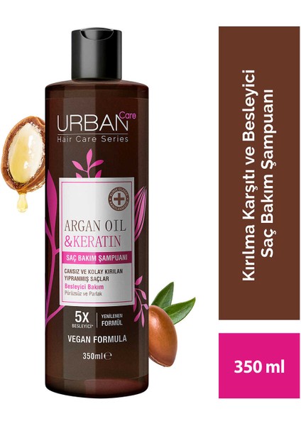 Care Argan Oil & Keratin Saç Bakım Şampuanı 350 ml
