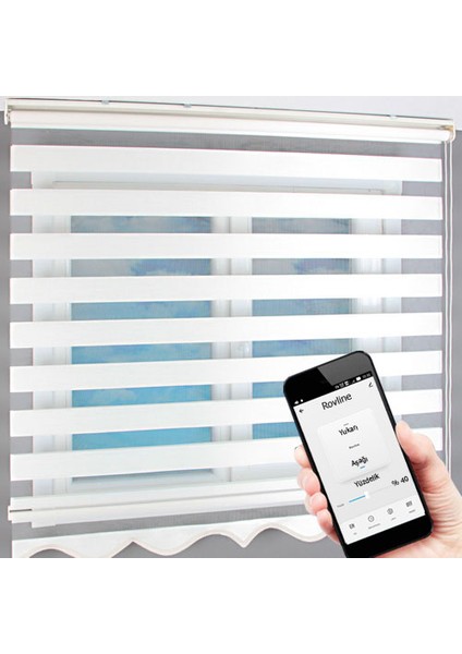 Akıllı Perde Motoru RV200,KUMANDALI, Zaman Ayarlı, Tuya Uyumlu, Sesli Kontrol, Wifi (Stor Perde Zincire Montaj) indirimleri