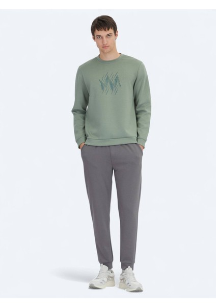 Mint Bisiklet Yaka Desenli Sweatshırt fiyatları