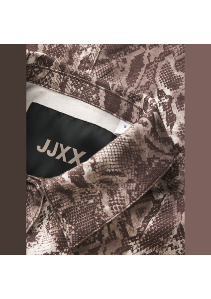 Kadin Cep Detayli Desenli Gömlek Ceket - Sarah fırsatları