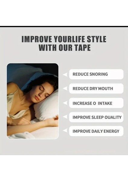 Horlama Önleyici Uyku Düzenleyici Ağız Kapama Bandı Uyku Bandı 30 Adet Mouth Tape fırsatları