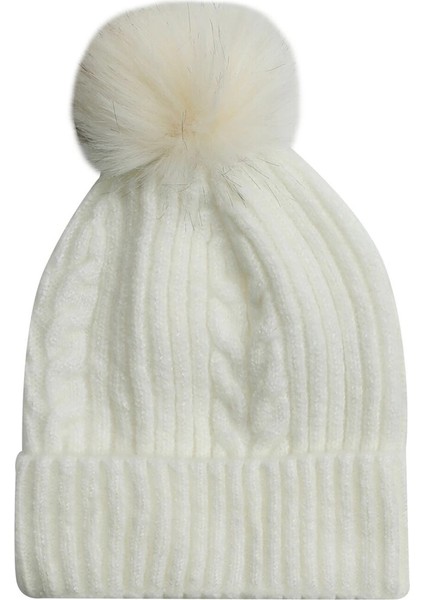 Pl Peludo Bere-W-2pr Ekru Kadın Bere