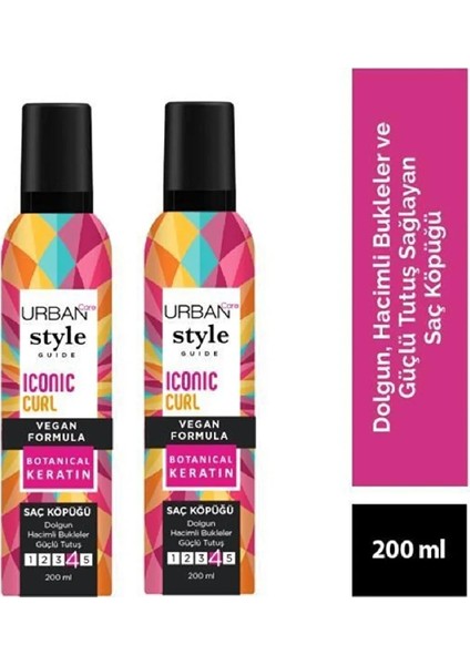 Care Style Guide Köpük Iconıc Curl Güçlü Tutuş 200 ml 2 Adet